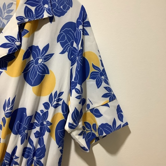 NEW Milan Kiss women’s tie-waist midi floral dress short sleeve size small - Picture 6 of 13